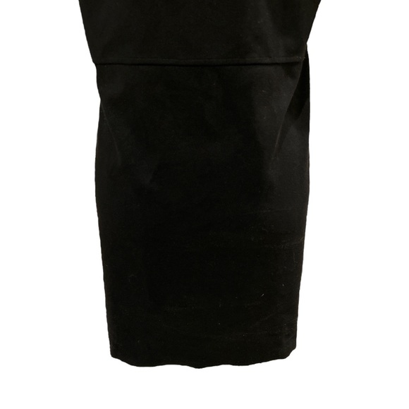 Zara Black Faux Suede Gold Button Shift Sheath Mini Dress - S - Picture 11 of 16